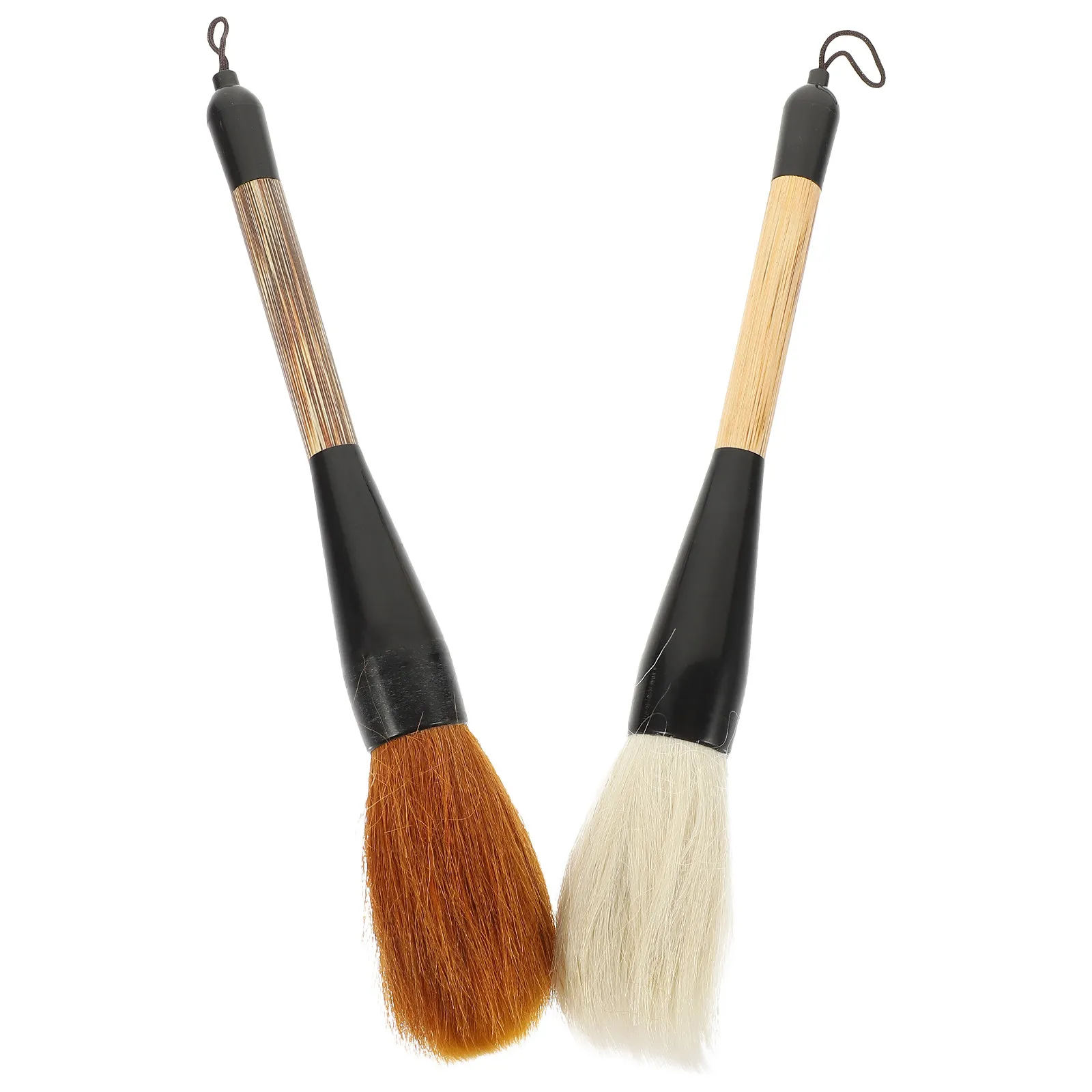 2Pcs Calligraphy Couplet Big Brush Chinese Writing Brush Premium Craftsmanship Fine Details Affordable High Cost Performance Art