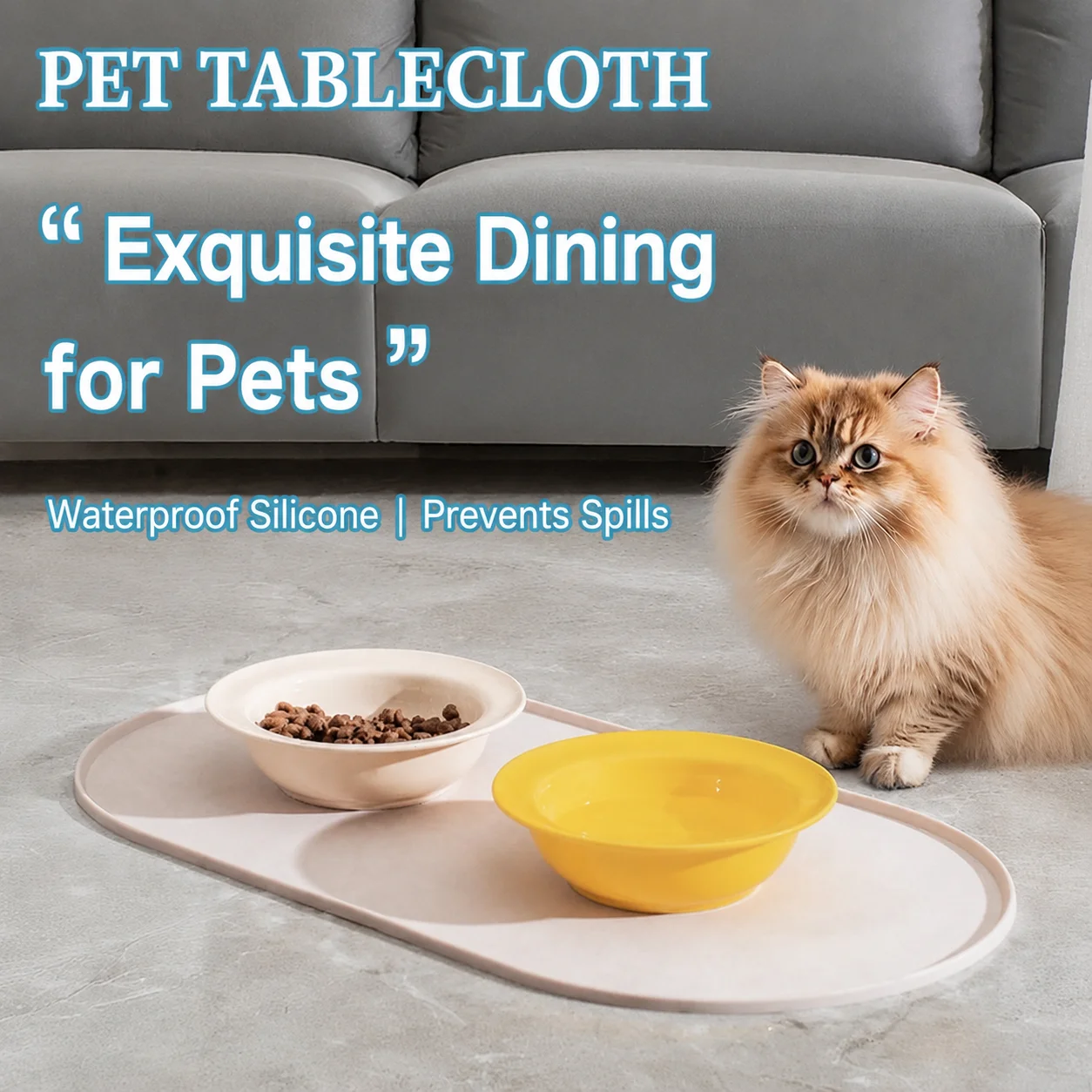 Baby Food Cat - Pet Food Mat Compatible with Cat/Dog