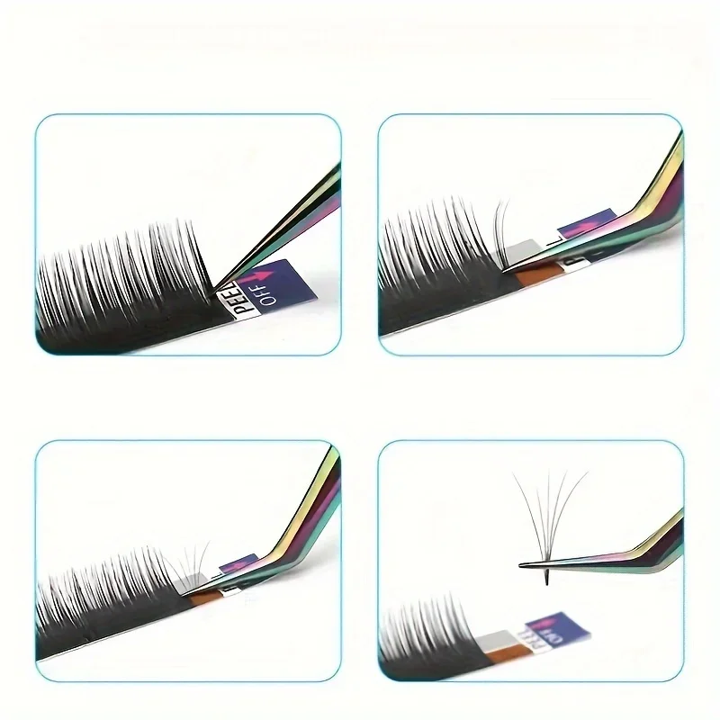 Pincettes à cils de précision en acier inoxydable, pour Extensions de cils, autocollants pour ongles et strass, droites, incurvées et pointues