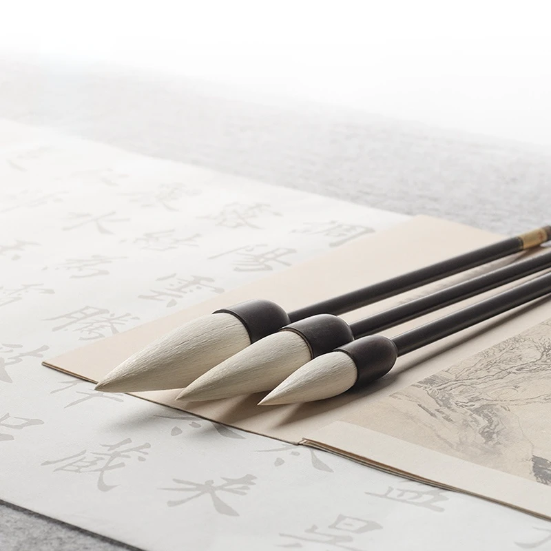 Woolen Hair Multiple Hair Brush Large Hopper-shaped Brush Traditional Handmade Chinese Calligraphy Drawing Brush Pen Caligraphy