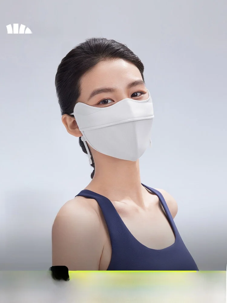 

Banana Leaf Women's Sunscreen Face Mask 3D Driving UV Protection Ice Silk Summer Sunshade Full Face Covering Normal Size
