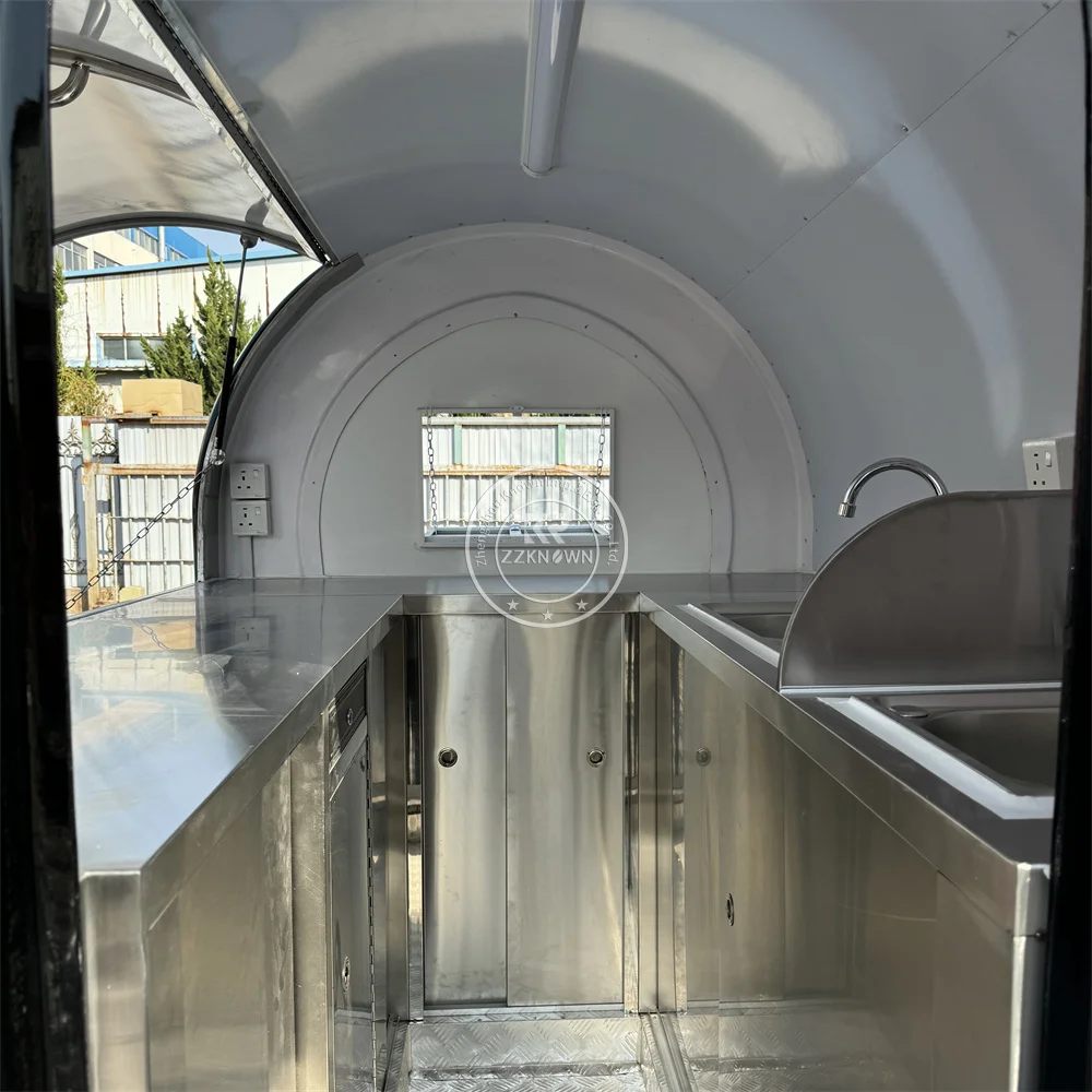 Mobile Food Truck Coffee Burger Pizza Catering Trailer Street Pizza Burger Food Trailer With Custom Built Equipment