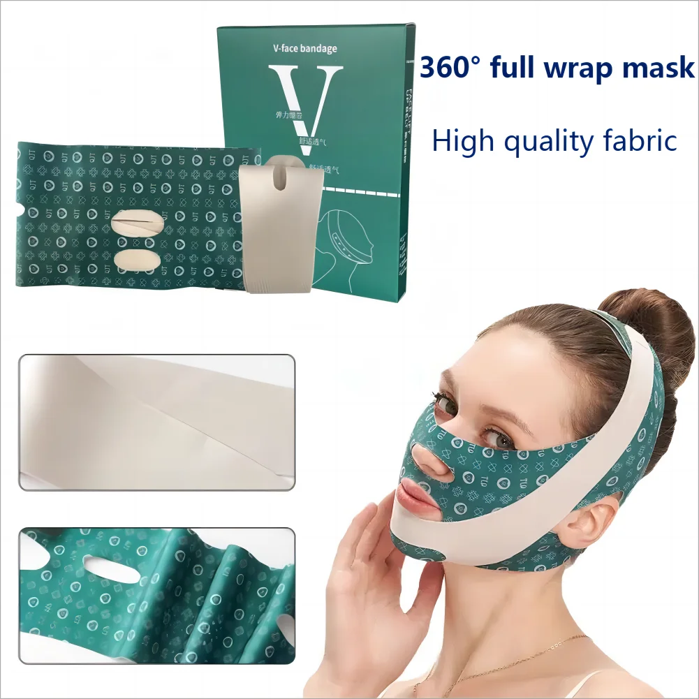 

Adjustable V Face Bandage Lift Up Belt Reduce Double Chin Face Sculpting Sleeping Mask Facial Skin Care Tool Face Lifting Tapes