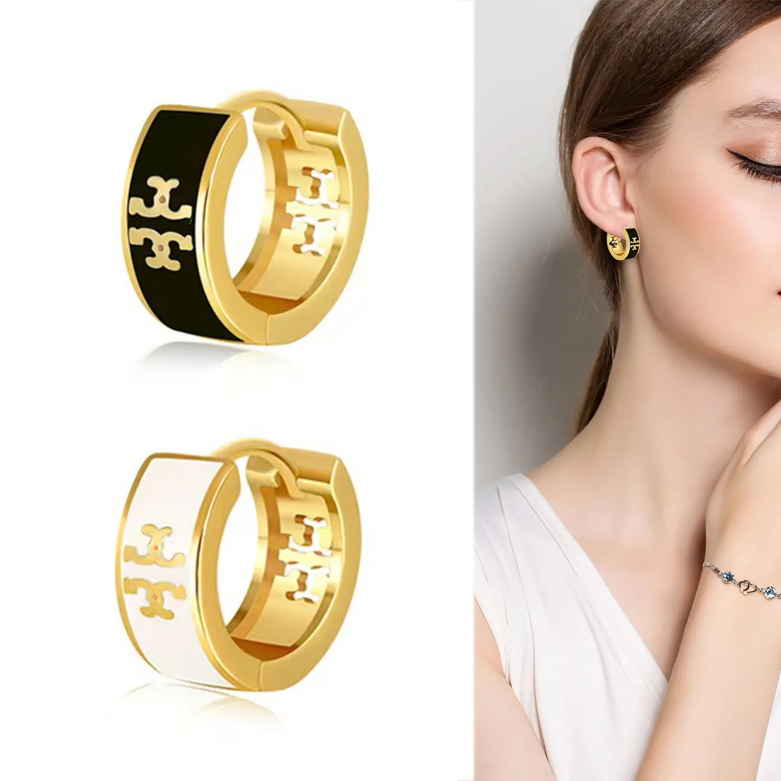 

2 шт. бронзовые модные серьги для женщин и мужчин-винтажные висячие серьги с геометрическим рисунком, гипоаллергенные эффектные ювелирные изделия в подарок