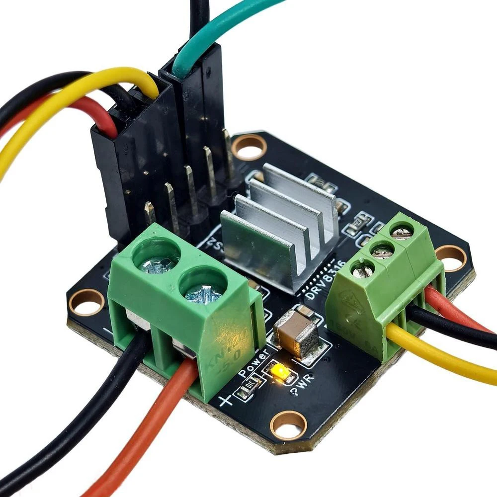BLDC FOC Motor Driver Board 8-35V 3A 8A Peak DRV8316 SimpleFOC 3PWM 200KHz Current Sense Overcurrent Protection