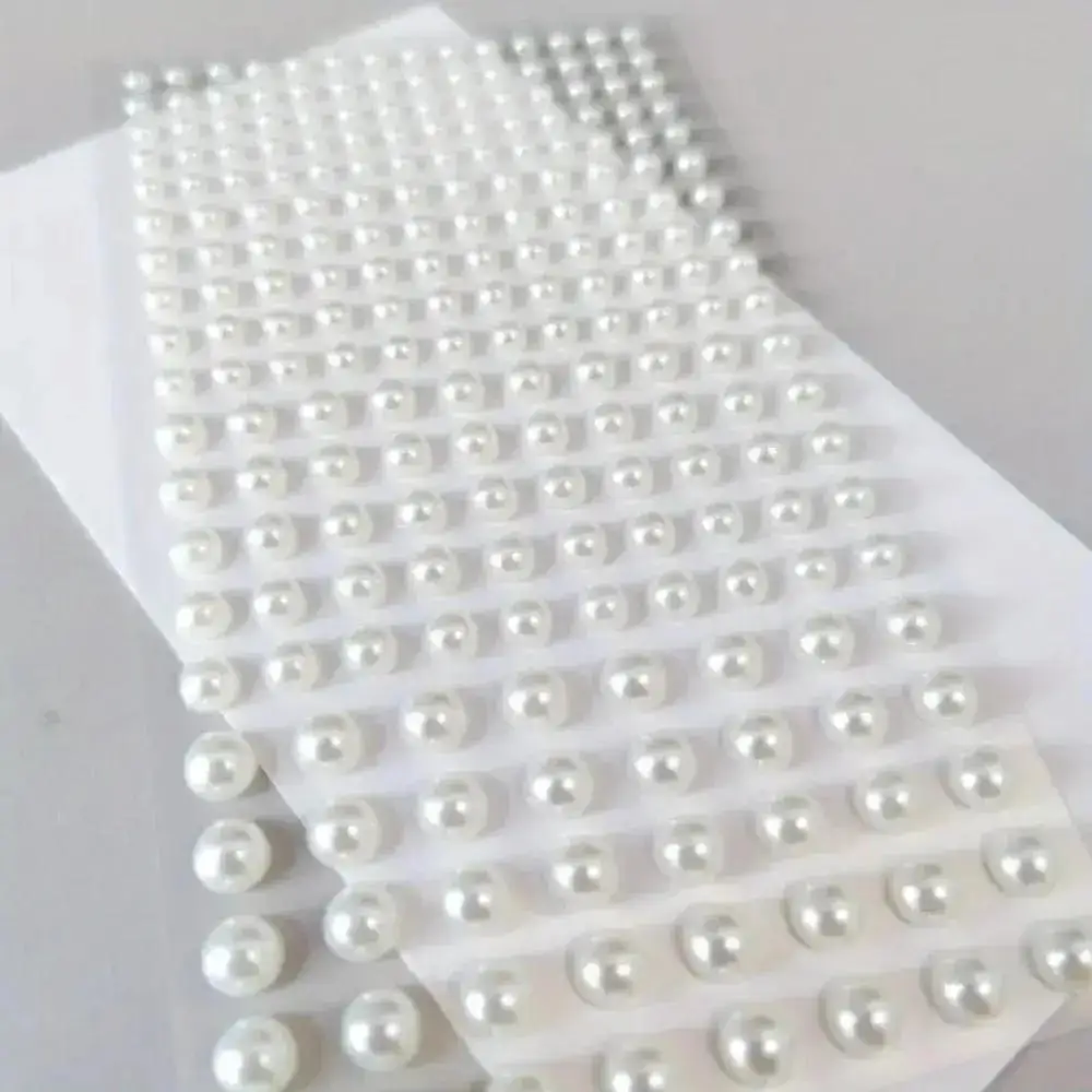 ملصقات اللؤلؤ البلاستيكية ABS الأبيض حجر الراين الحرفية لوازم الحزب يمكن استخدامها لتزيين الشعر الأظافر الحالات الهاتف المعلقات ديي Y2K