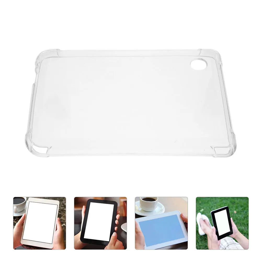 

2 pcs Transparent 6 Inch E-Reader Case Silicone Protective Cover For Clear Ebook Sleeve With Precise Cutouts