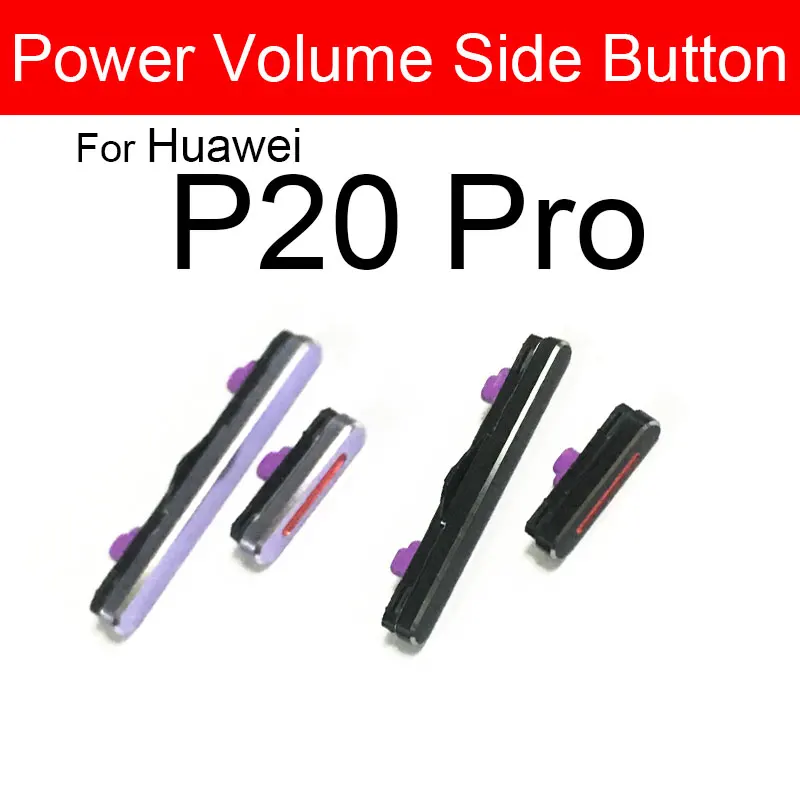 Volume+Power Side Buttons For Huawei P10 Plus P10 P20 Lite P20 Pro Power Volume Control Switch Side Keypad Phone Replacement