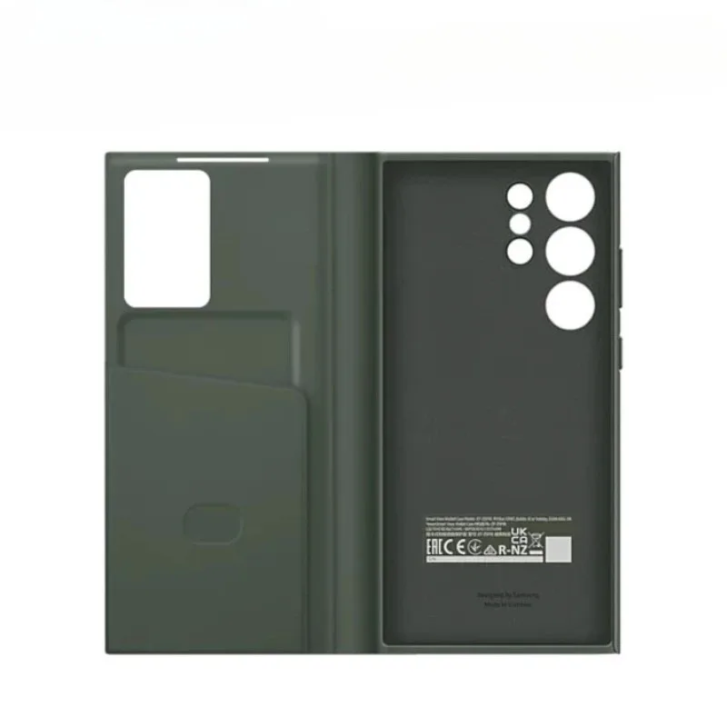 Smart Clear View Flip Mirror Phone Case For Samsung Galaxy 5G S23 / S23Plus / S23 Ultra Intelligent chip model Protective Covers