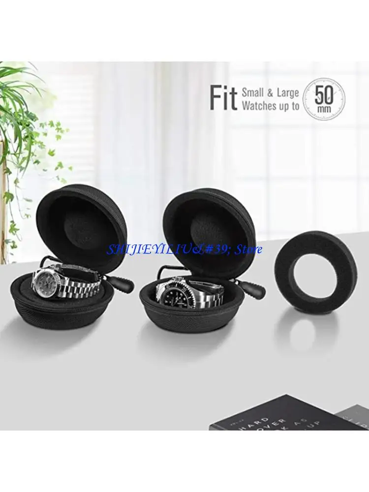 

E21F Портативный ящик для хранения часов с застежкой-молнией и карабином для чехлов для наручных часов и умных часов для Outd