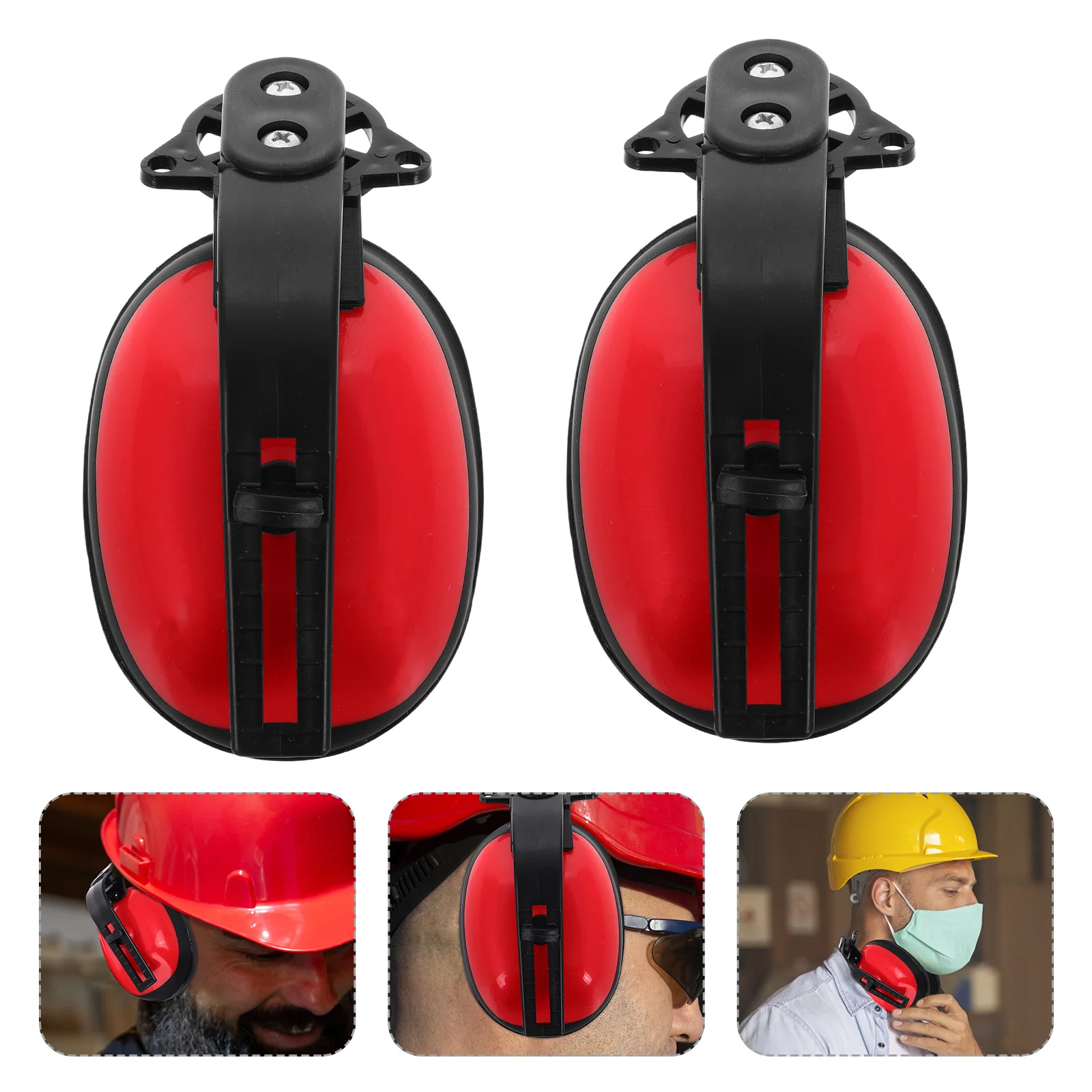 

1Pair Safety Earmuffs High Noise Comfortable Wear Adjustable Size Industrial Workshops Construction