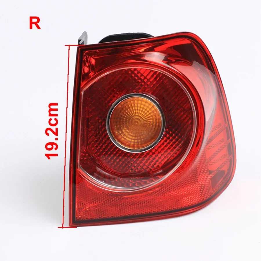 For Volkswagen VW Polo 2006 2007 2008 2009 2010 Sedan Outer Taillight Real Brake Lamp Housing Tail Lights No Line No Light 1PCS