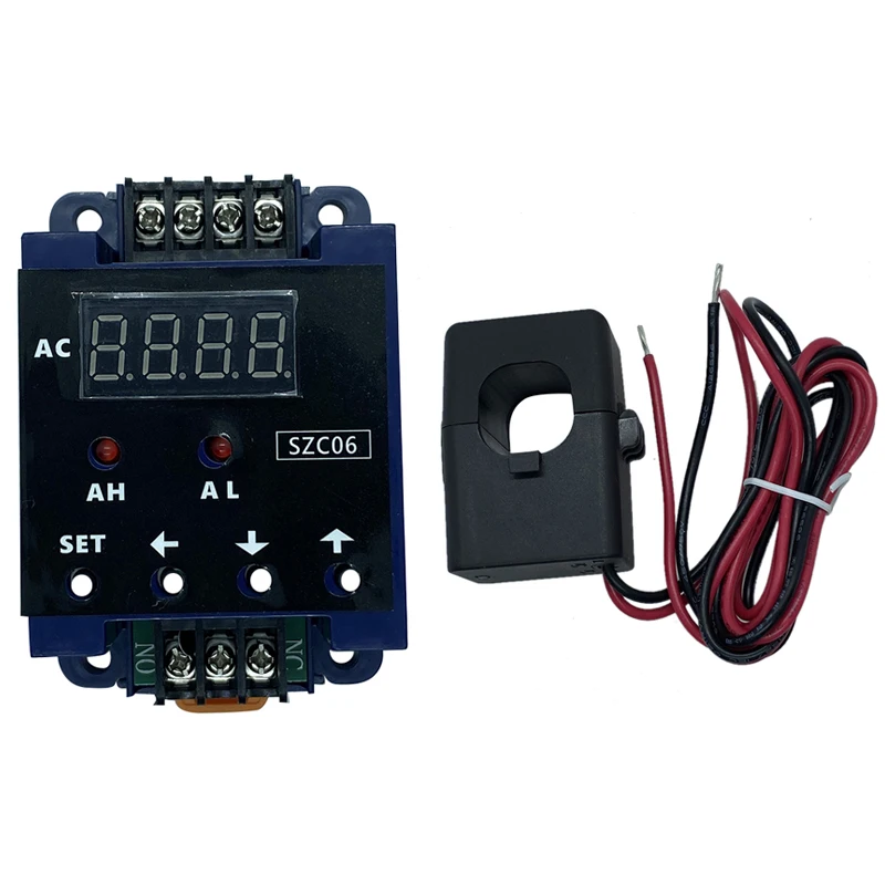 SZC06 AC Digital Ammeter Measure Range Upper Lower Limit Alarm Delay Relay Detect AC110‑220V