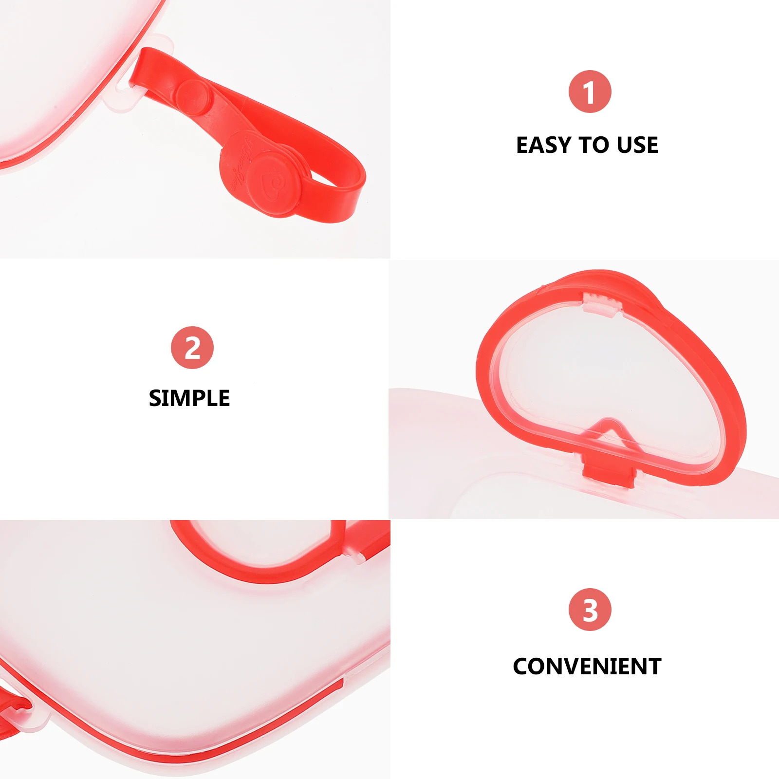 1PC Portable Wipes Box Baby Stroller Hanging Wet Tissue Case Reusable PP Moisture Sealing Slender Travel Diaper Bag Red Outdoor