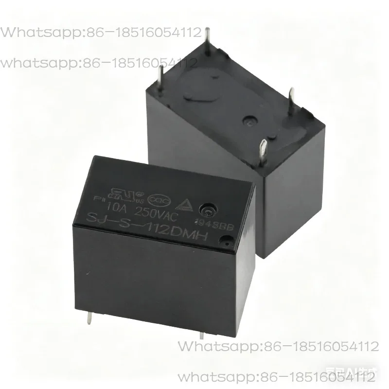 5Pcs  Relay SJ-S- 105DMH SJ-S-112DMH SJ-S-124DMH 10A 4PIN Normally Open Replaceable JZC HF32F-G 5V 12V 24V Power Relay