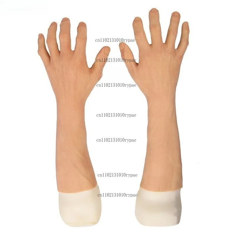 Silicone men's silicone hand mold. Hand glove with realistic simulation. Lightweight and easy to wear.