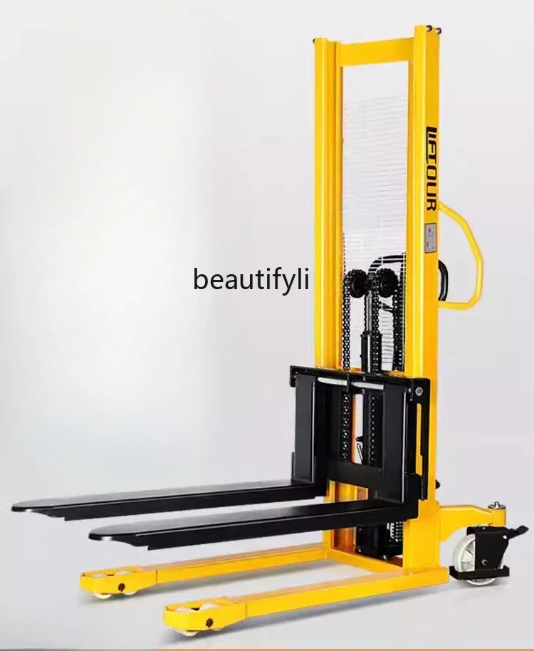 

Manual hydraulic truck, stacker lift truck, lift forklift, ground cattle handling, loading and unloading forklift