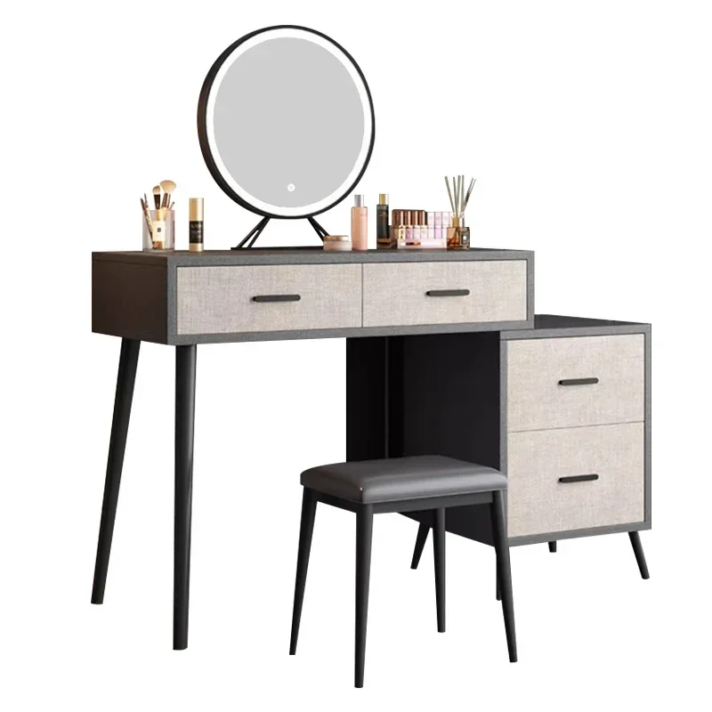 High Quality Modern Vanity Makeup table Bedroom Furniture Nordic Dressing Table With Drawer Mirror And Stool