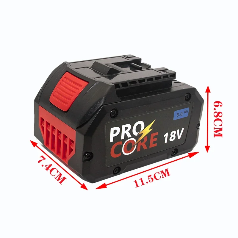 AOAE 10.0AH/12.0AH For BOSCH Professional 18V 21700 Battery ProCORE 18V Li-ion Replacement for BAT609 BAT618 with bms