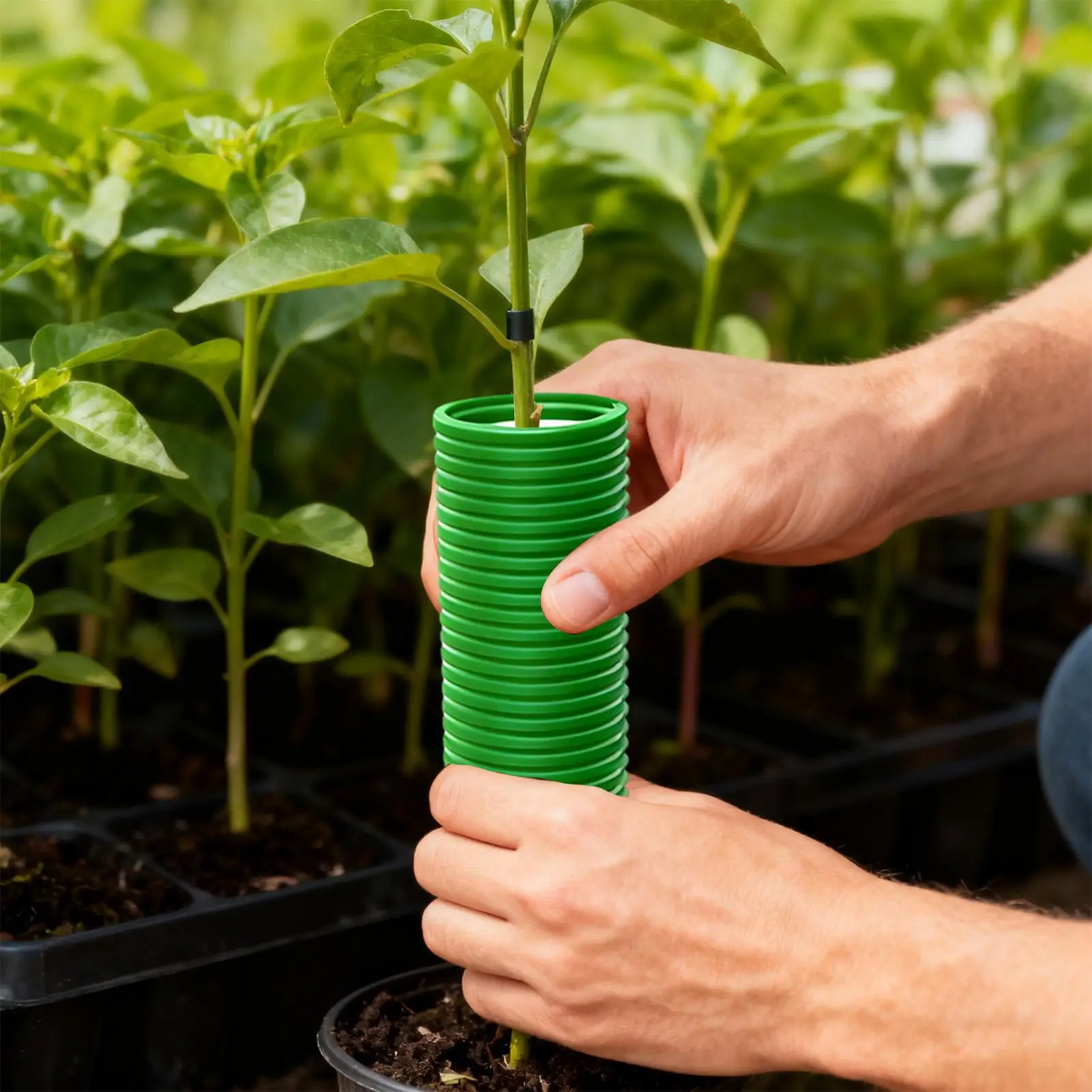 

Tree Trunk Protector Guard 8 Piece Tube Wrap Winter Tree Trunk Protector Wrap For Sapling Winter Animals Patio Lawn Garden Cats