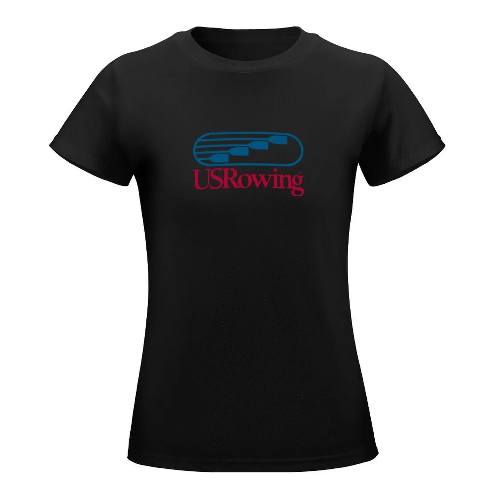 US Rowing logo T-Shirt summer tops cute tops sweat womans clothing