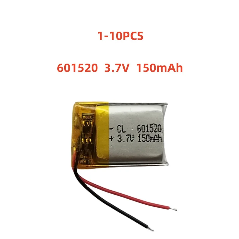 

601520 3.7V 150mAh Small Size Lipo Rechargeable Battery Lithium Polymer For MP3 Bluetooth MID headset headphone video pen