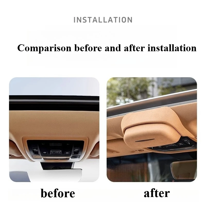 For Lexus ES200/es260/ES300h 2018-2025 Car Glasses Case Modified Es Interior Glasses Frame Storage Case Car Accessories Tools