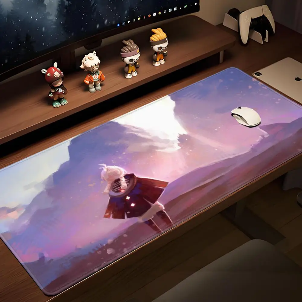 HYBXAXC Game S-Sky Children Of The Light Mousepad Mouse Mat With Pad Accessories Prime Gaming XL Keyboard Pad Stitch Padding Mat