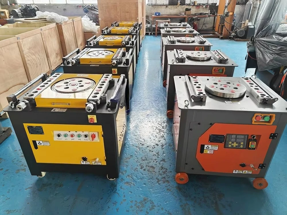 Electric Rebar Pipe Bender Automatic Steel Bar Rod Pole Bending Machine