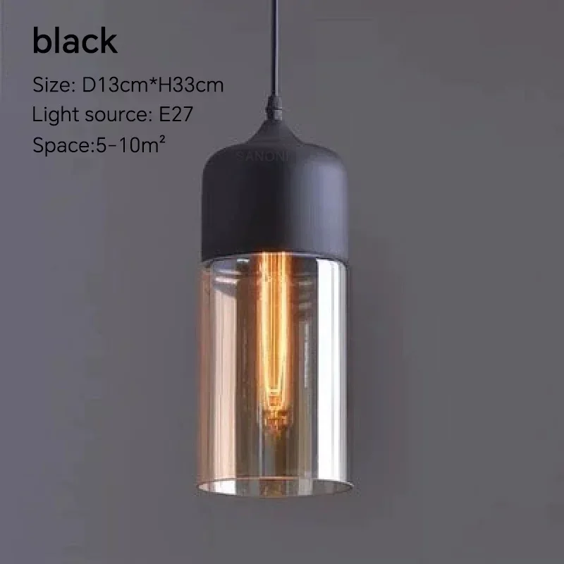 Nordic Led Glas Hanglampen Armaturen Moderne Creatieve Houten Kunst Slaapkamer Eetkamer Woonkamer Licht Hout Kleur Hanglampen