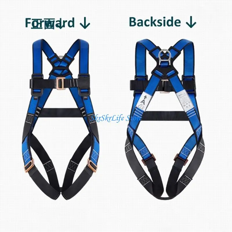 E65E High Performances Ergonomic Comfort Shock Absorbing Full Body Fall Protective Harness for Rapid Deployment in Emergency