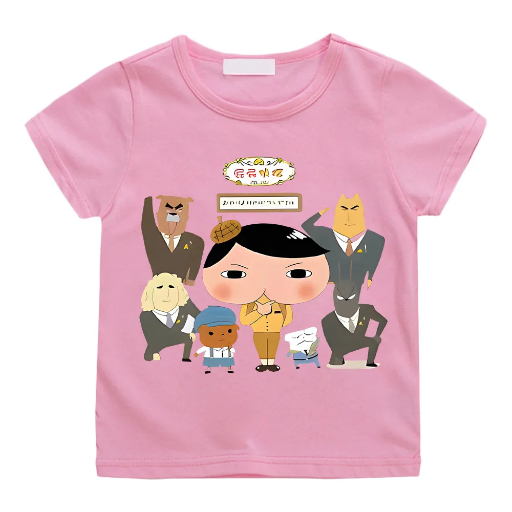 T-shirt manches courtes pour enfant, vêtement estival et humoristique, avec dessin animé, pour garçon et fille