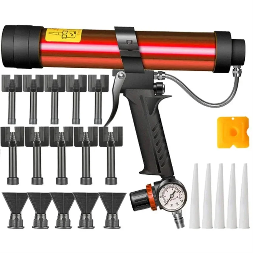 

Adjustable Pneumatic Glass Sealant Gun 310ml Hard Sealant Applicator Caulking Tool