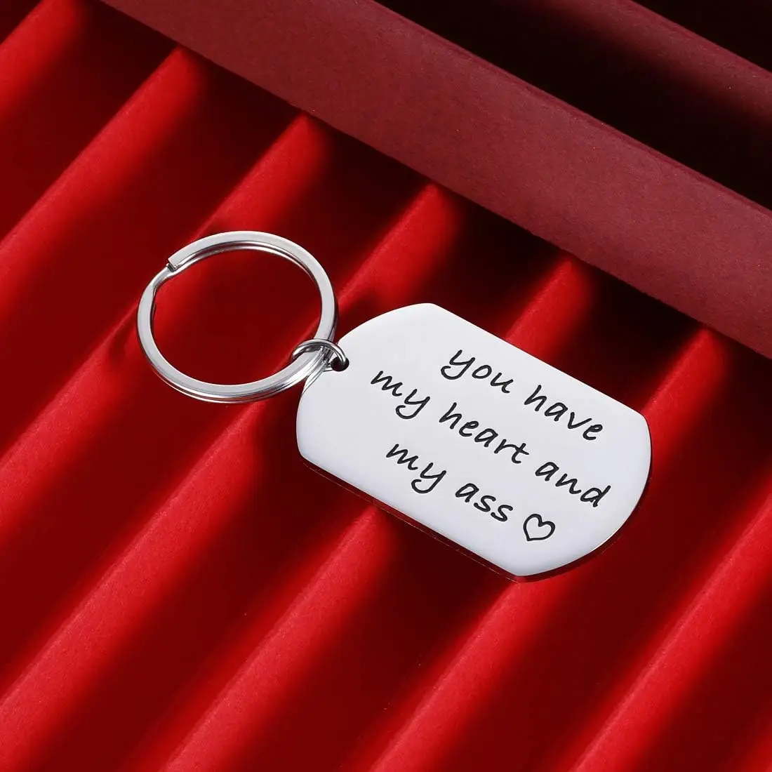 1pc Valentines Day Gift Keychain for Husband Boyfriend From Girlfriend Wife Anniversary Birthday Gifts For Couple Keyring