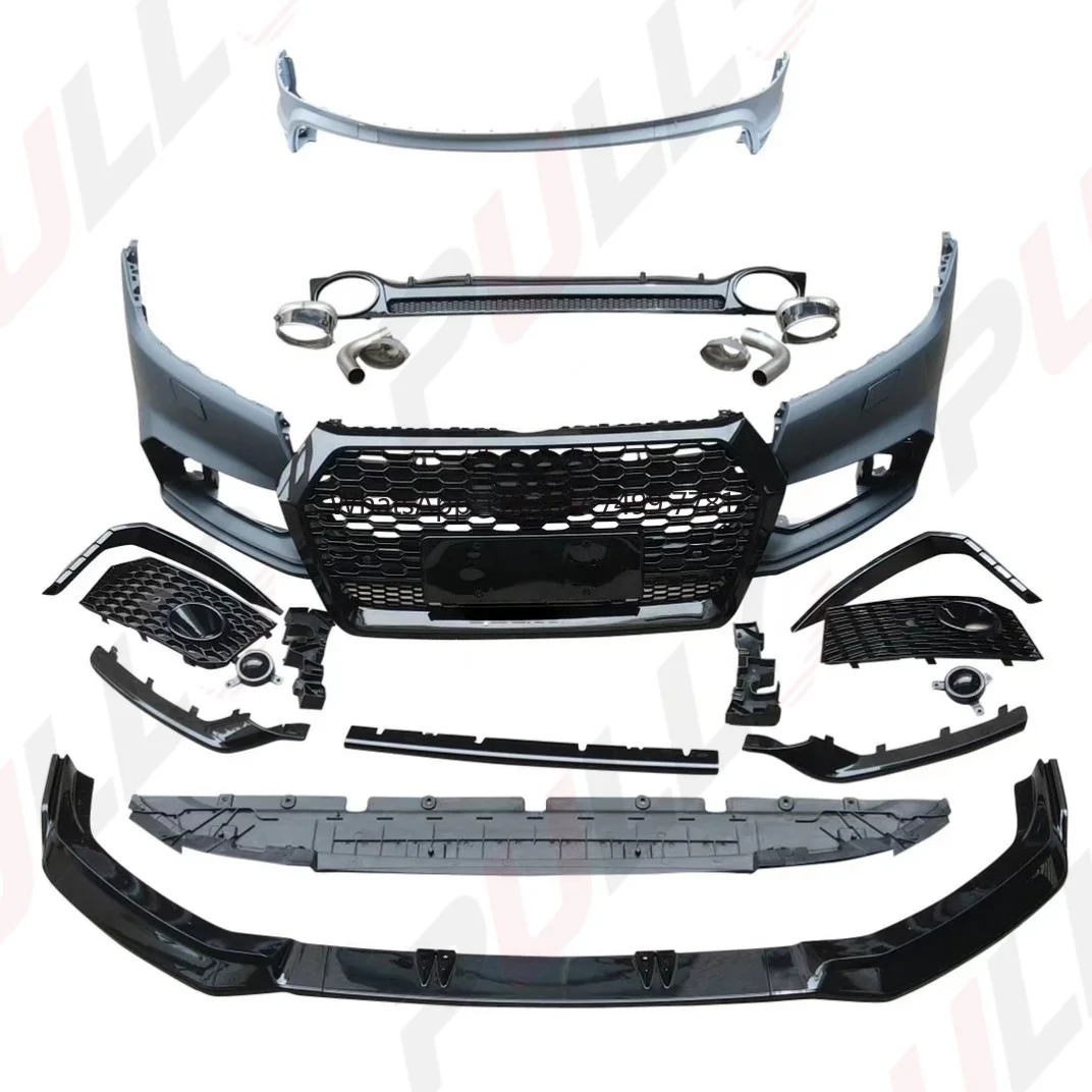 

High Quality Car Bumpers Modified for . Q5 2018-2020 Upgrade to RSQ5 Model Include Front Bumper Front Lip and Rear Lip