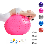 PVC Fitness Balls Yoga Ball Thickened Explosion-proof Exercise Home Gym Pilates Equipment Balance Ball 45cm/55cm/65cm/75cm