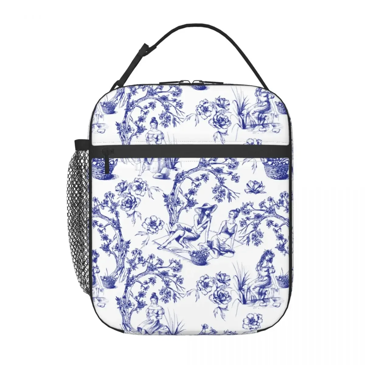 Toile De Jour-Bolso De mano con aislamiento para mujer, bolsa De almacenamiento De flores Vintage, caja De comida térmica, enfriador, estilo 18 °, FRANCÉS