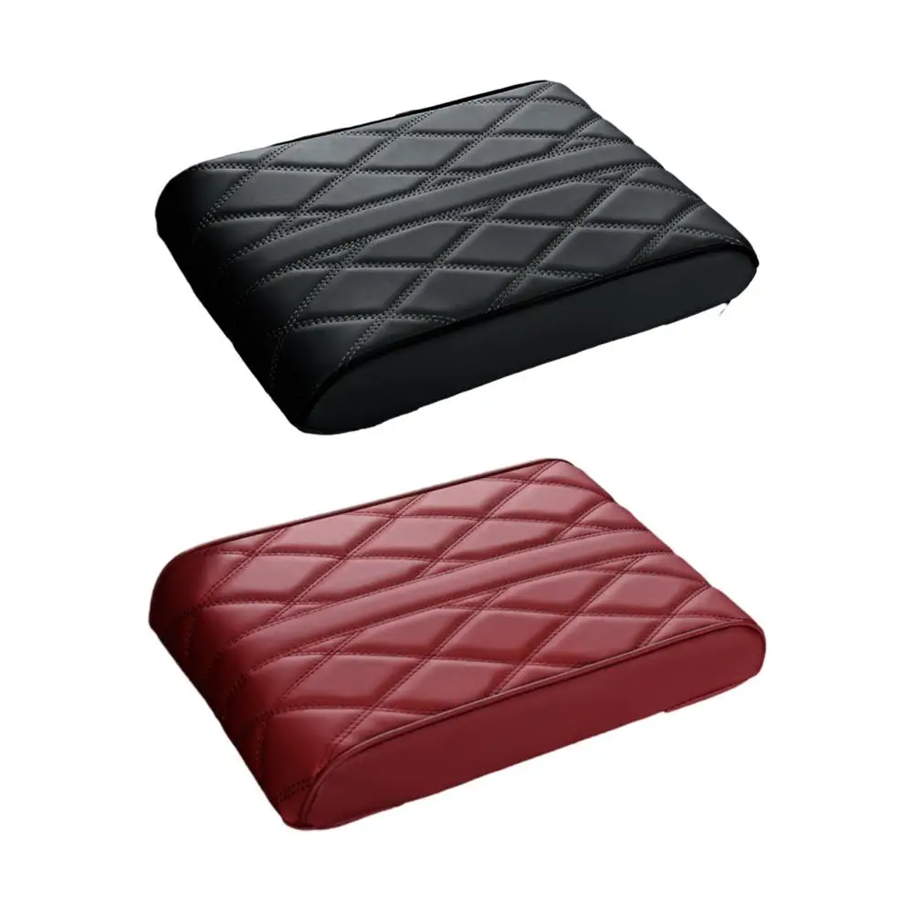 Armrest Cover for Car Soft Fabric Armrest Cover Soft Faux Leather Car Armrest Box Pad Cushion Heightening Mat Hand Support