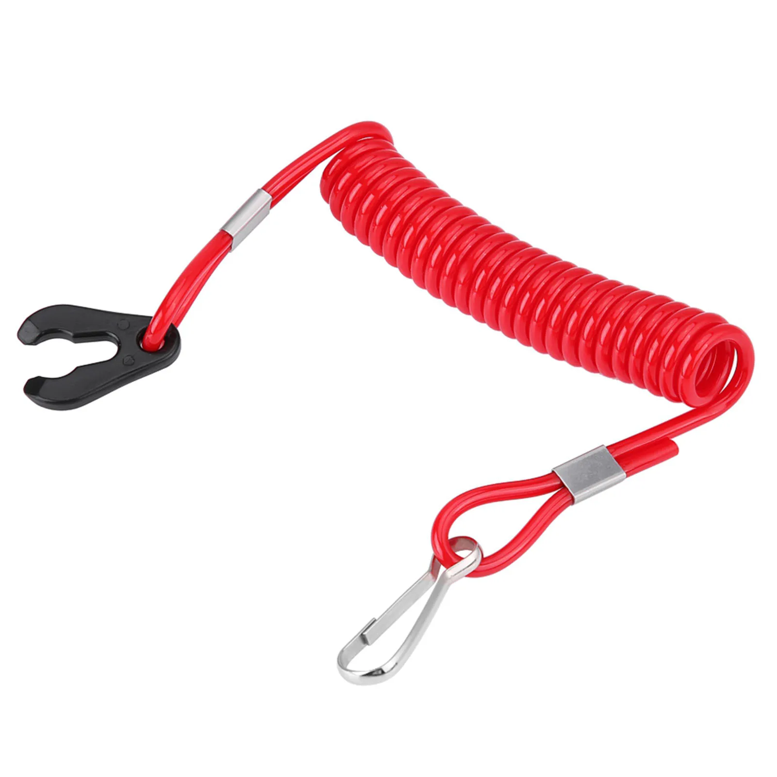 Accensione motore fuoribordo emergenza Kill Stop Switch chiave cordino Clip per corda per tutte le serie
