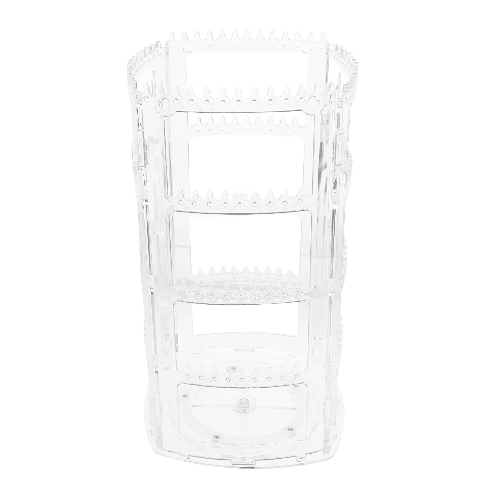 

Acrylic Earrings Holder Foldable Jewelry Organizer Necklace Display Rack Desktop Jewelry Storage Stand Transparent Earring