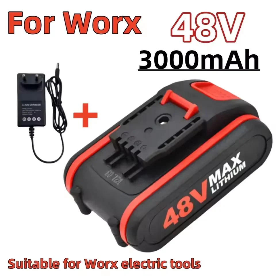 Worx 48V 3000mAh Battery MAX Newest Electric Saw Single Hand Electric Saw Logging Electric Saw Charging Tools Battery