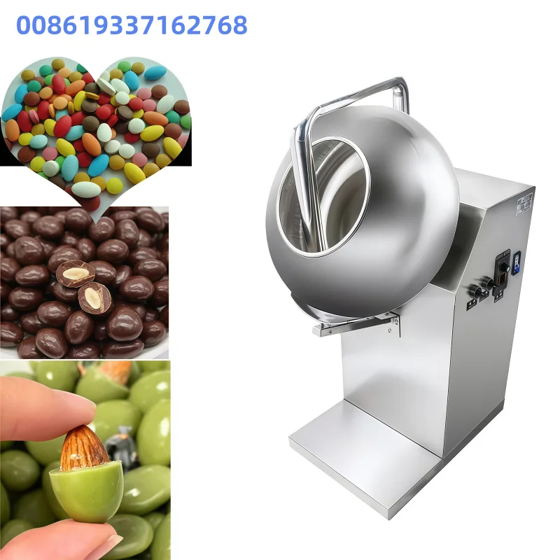 Peanut Chocolate Bean Sugar Coating Machine Peanut Almond Nuts Peanut Panning and Mixing Machine Low Price