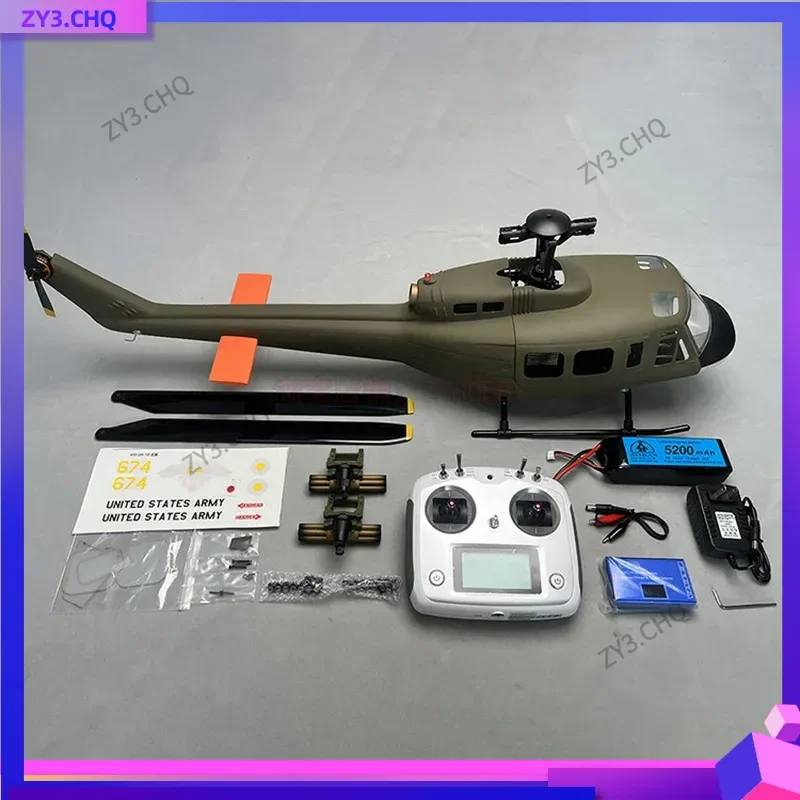 

ROBAN Yuebang 470UH-1D Huey Hand Fly Имитационная модель Вертолет Модель с дистанционным управлением с управлением полетом GPS Hover Return