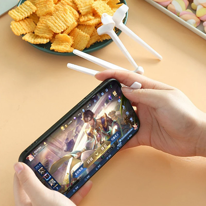 

Player Snack Chopstick Holder Game Plastic Game Finger Sets Game Chopsticks Controller Training Learning Finger Chopsticks