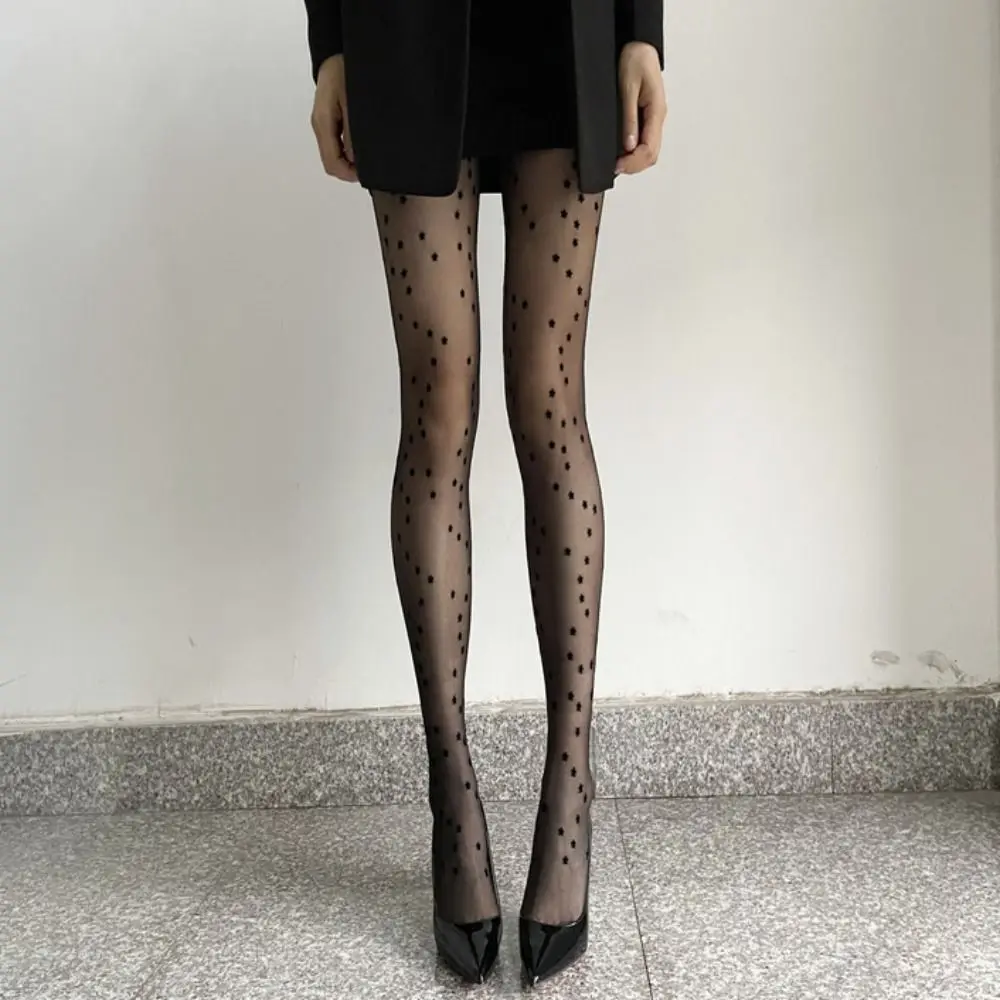 Bas étoile pour femmes, collants en velours fin, coupe arbitraire, Anti-crochet, motif imprimé