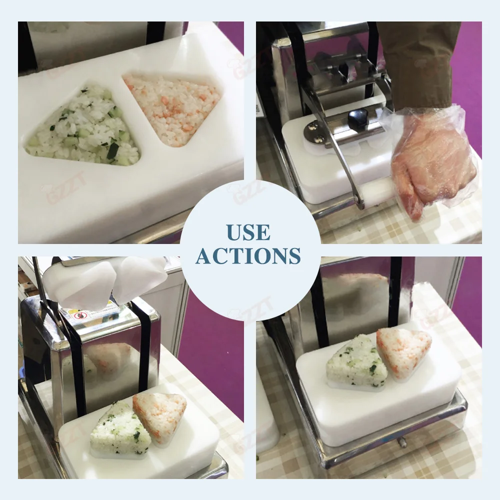 Customizable Mold Triangle Onigiri Making Machine Commercial Manual Japanese Korean Rice Ball Press Sushi Ball Forming Machine