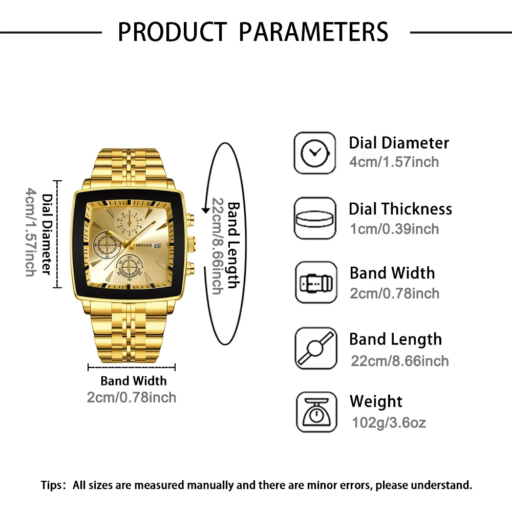 1pc casual and fashionable men's  dial quartz watch combination, suitable for daily wear