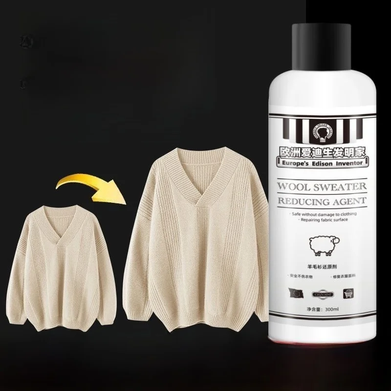 Agente Restaurador de Suelturas en Suéteres de Lana, Detergente para Abrigos de Lana, Amplificador de Talla para Ropa de Lana, Herramienta de Lavandería