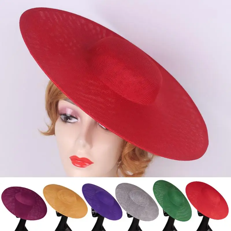 Oversized Wide Brim Mesh Hat With Lightweight Breathable Design Perfect For Wedding Tea Party Church Formal Occasions DIY