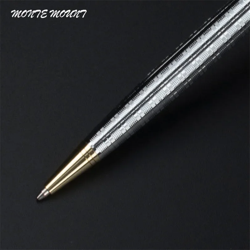 Metal Ballpoint Pen 0.7mm Blue Luxury Custom Advertising Ball Pen for School Gift Set Student Stationery Office Supplies